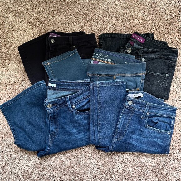 Gloria Vanderbilt Denim - Women's Jeans Size 12 LOT of 5! Gloria Vanderbilt, Levi's, ETC